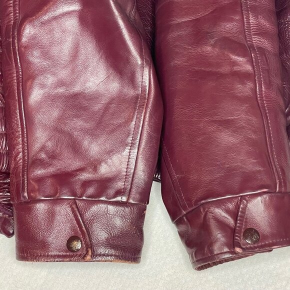 Vintage 1980 University of Ottawa Leather Varsity Jacket - Picture 10 of 11